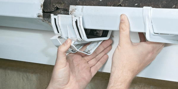Illustration representing the cost guide for Gutters
