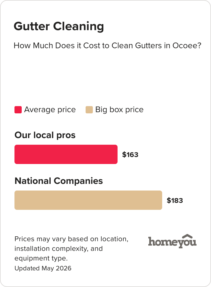 How Much Does it Cost to Clean Gutters in Ocoee?