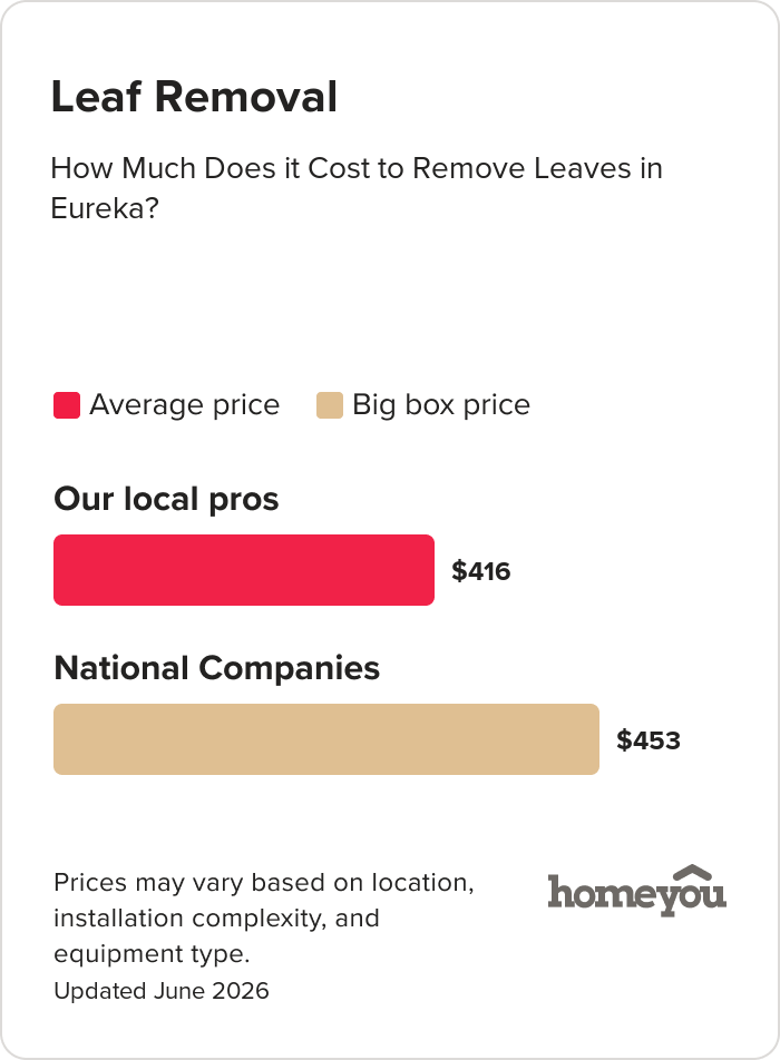 How Much Does it Cost to Remove Leaves in Eureka?