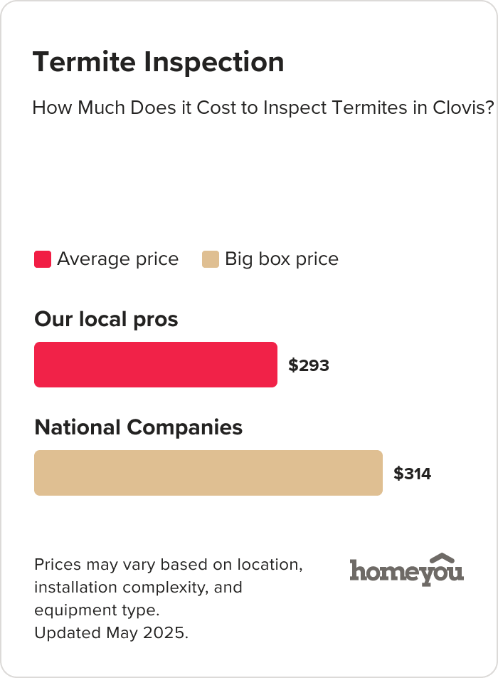 How Much Does it Cost to Inspect Termites in Clovis?