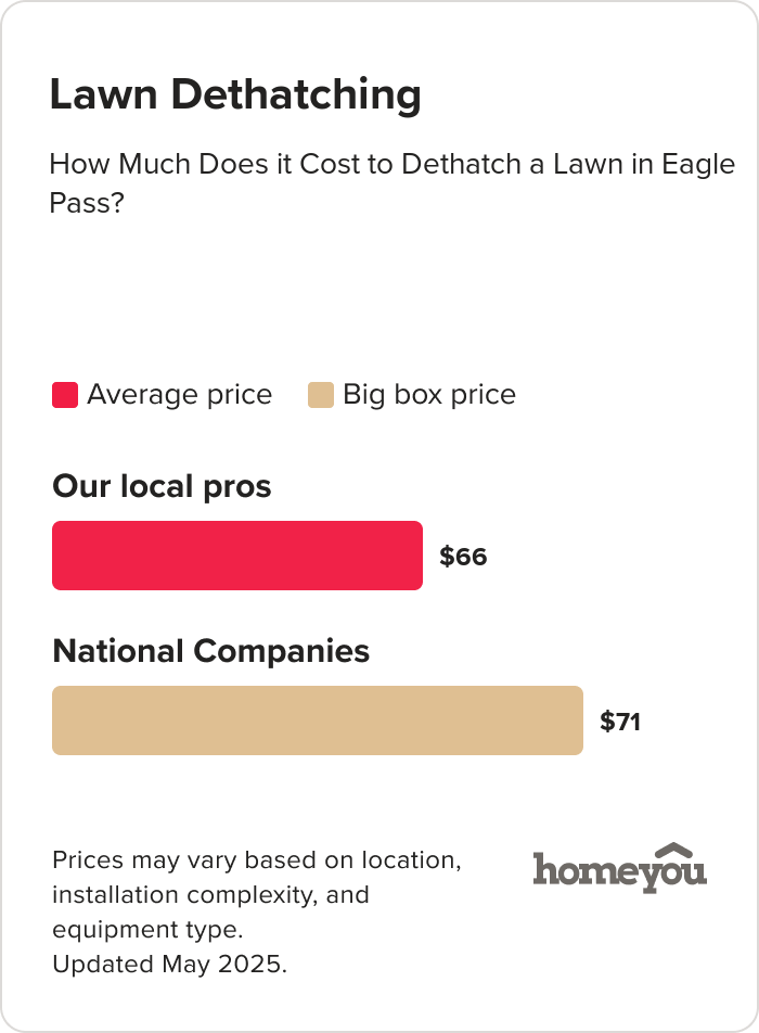 How Much Does it Cost to Dethatch a Lawn in Eagle Pass?